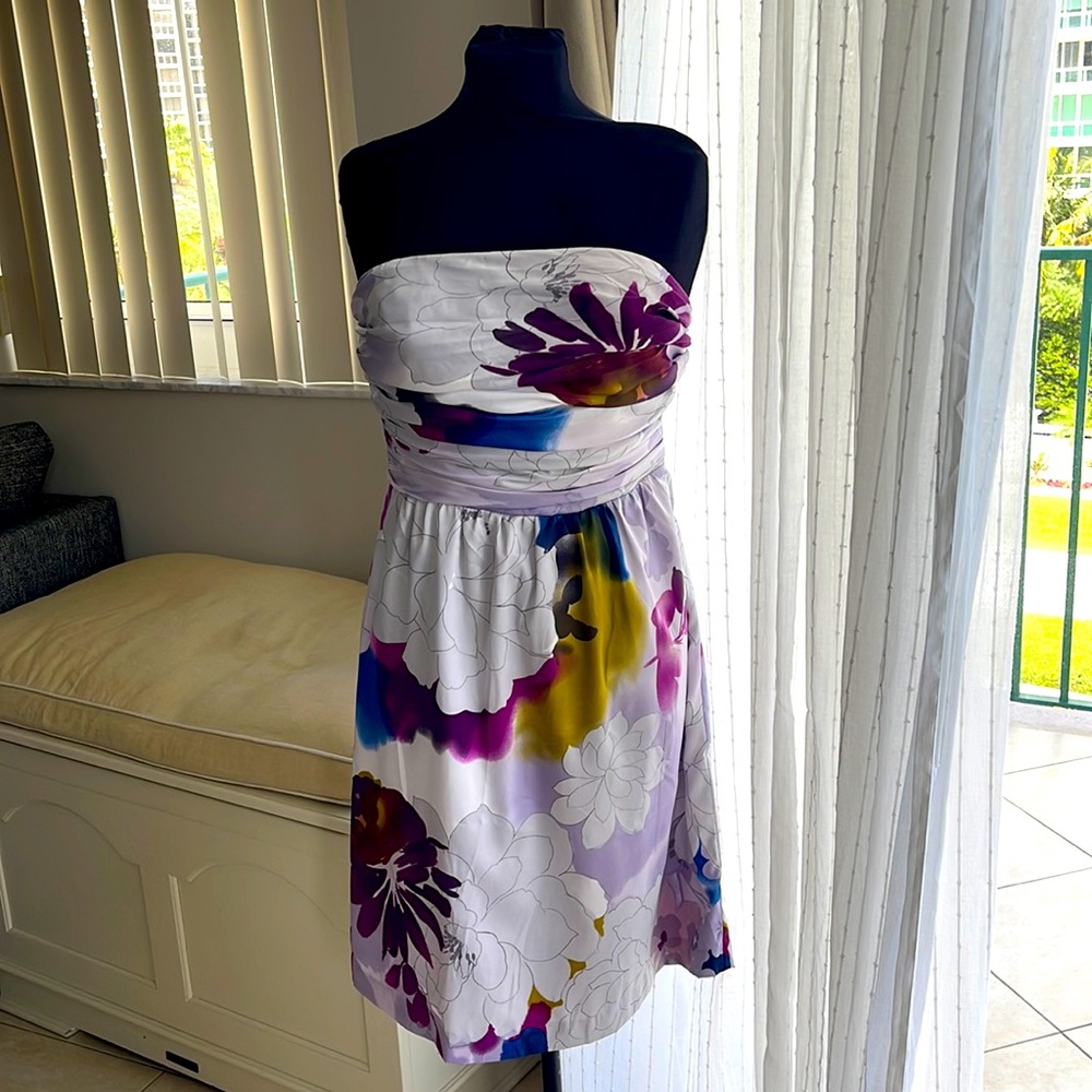 The Limited Lavender Strapless Slip dress- 2